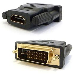 DVI-D Male to HDMI Female Convertor gold plated